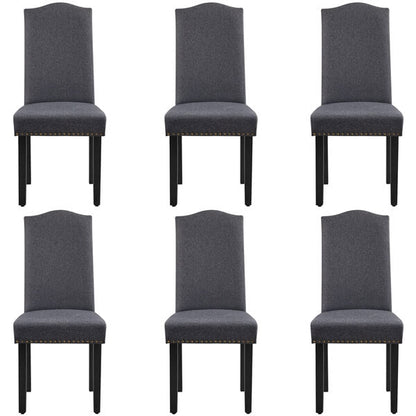 6PCS Fabric Dining Chairs Position 2