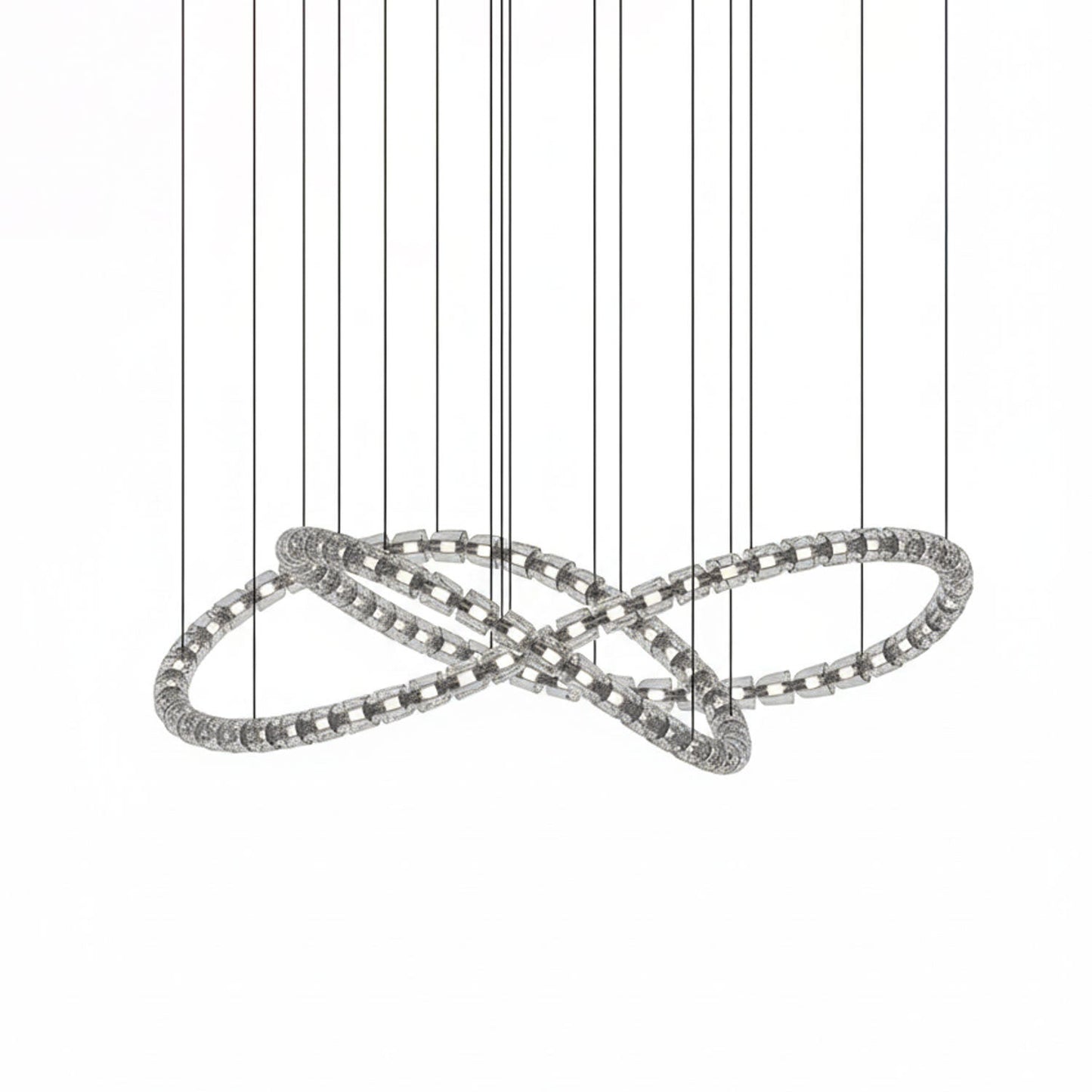 Gabriel Chrome Chandelier - Elegant Design with Adjustable Height & LE