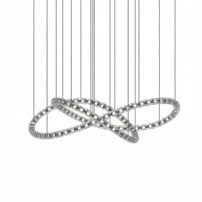 Gabriel Chrome Chandelier - Elegant Design with Adjustable Height & LE