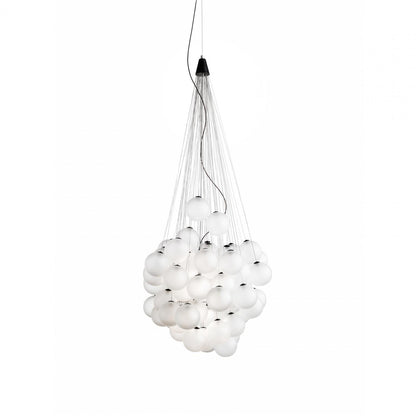 Cumulus Cascade Chandelier - Elegant Design with Adjustable Height & L