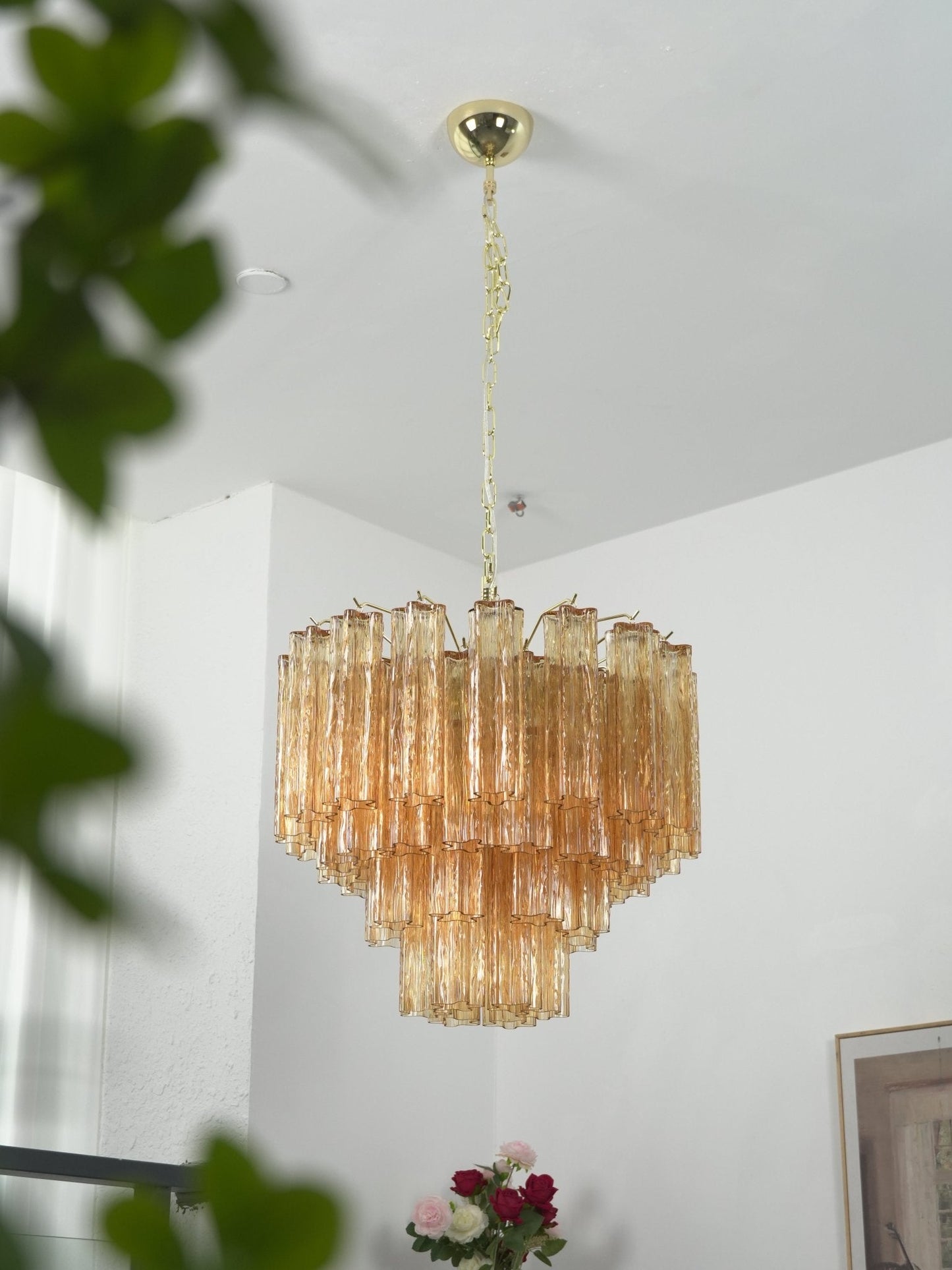 Vellune Cascade Chandelier - Elegant Design with Adjustable Height & L