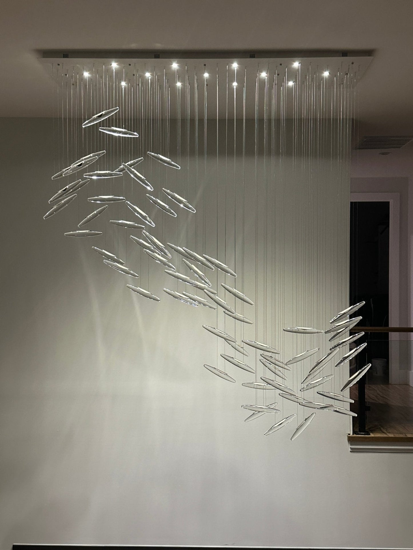 Elegant Moonlight Whispers Chandelier with Adjustable Brightness & Cry