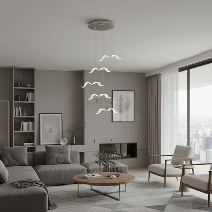 Elegant Large Seagull Chandelier - Adjustable Height, Energy-Efficient