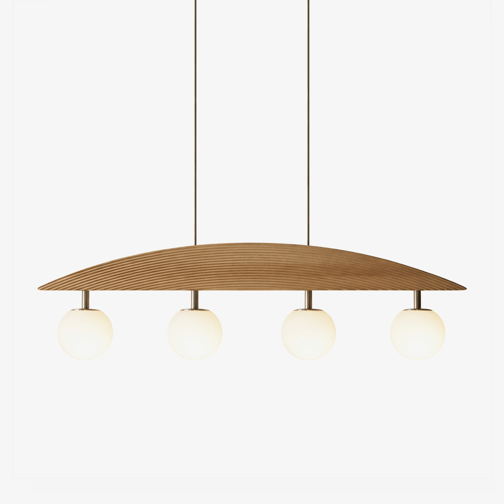 Arvella Arc Chandelier - Modern Design with Adjustable Height & LED Li