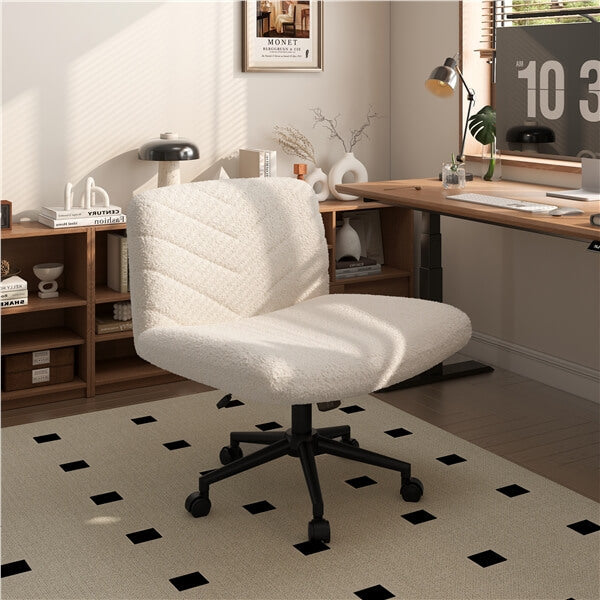 Wide Criss Cross Chair with Wheels Position 10
