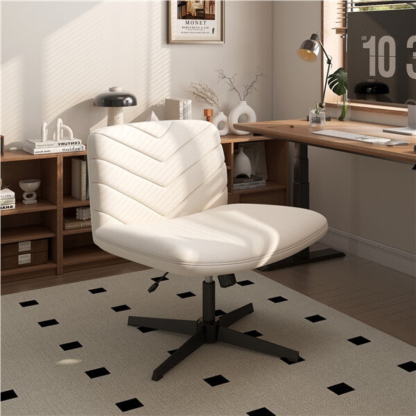 Wide Criss Cross Chair with No Wheels Position 10