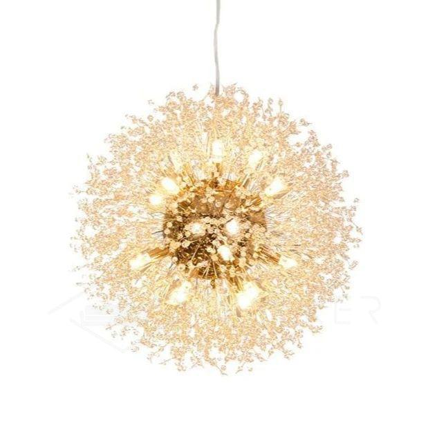Elegant Crystal Dandelion Chandelier - Adjustable Brightness & Modern