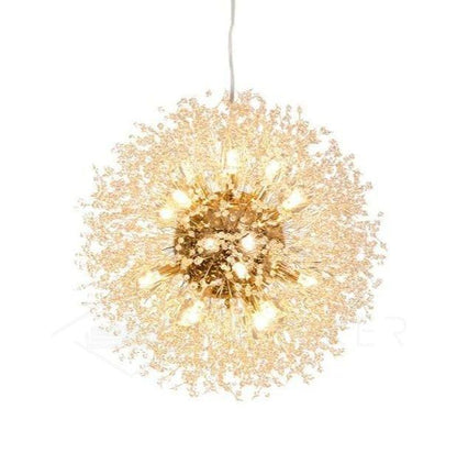 Elegant Crystal Dandelion Chandelier - Adjustable Brightness & Modern