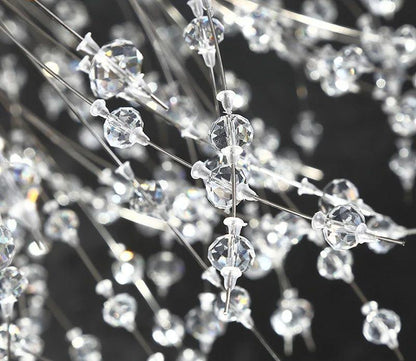 Elegant Crystal Dandelion Chandelier - Adjustable Brightness & Modern