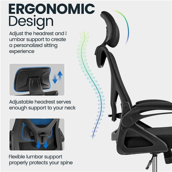 Ergonomic Mesh Office Chair Position 4