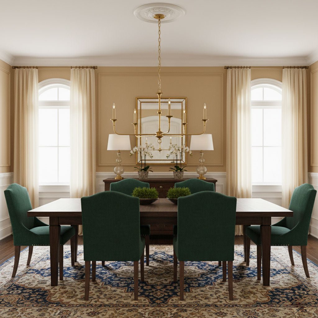 Elara Candle Chandelier - Elegant Design with Adjustable Height & LED