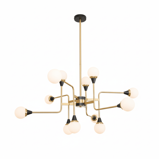 Stilnovo Modern Chandelier with Adjustable Arms and LED Compatibility