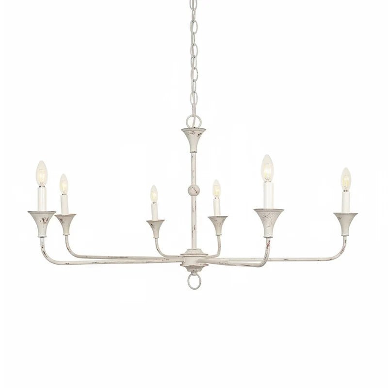 Elara Candle Chandelier - Elegant Design with Adjustable Height & LED