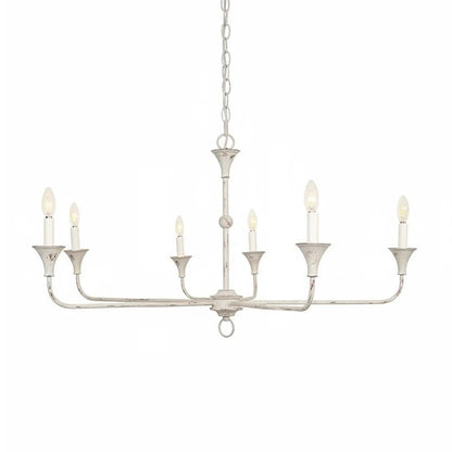 Elara Candle Chandelier - Elegant Design with Adjustable Height & LED