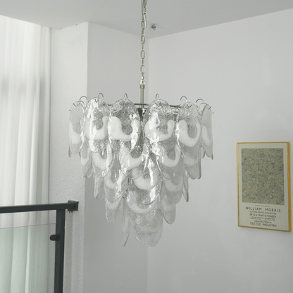 Frostelle Modern Glass Chandelier - Elegant Design, Adjustable Height