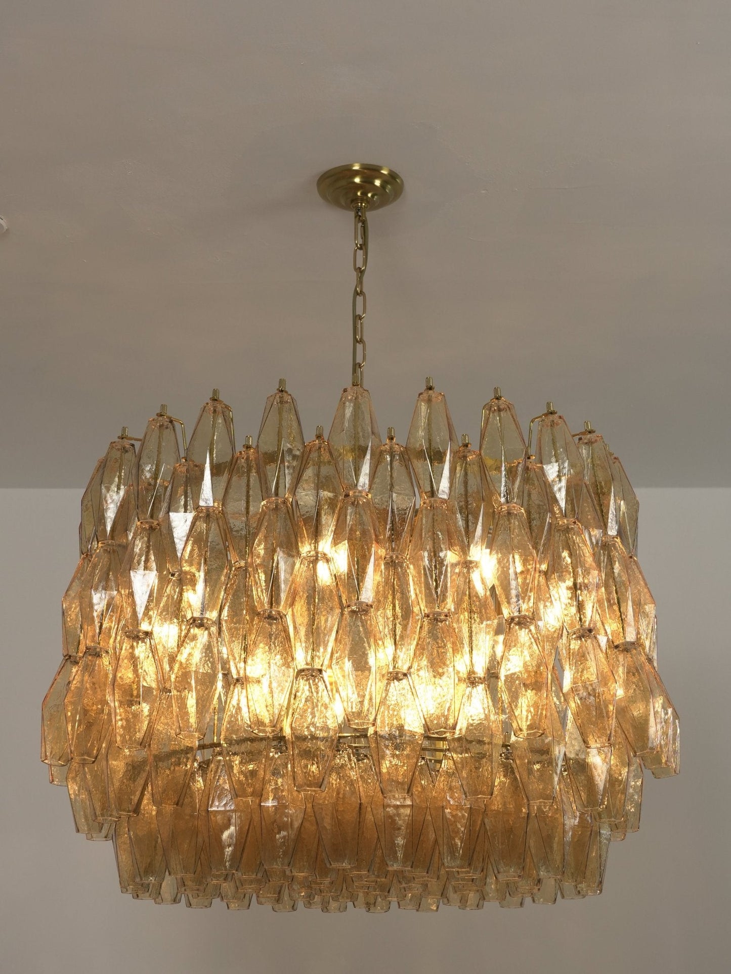 Sorrento Drum Chandelier - Elegant Design with Adjustable Height & LED