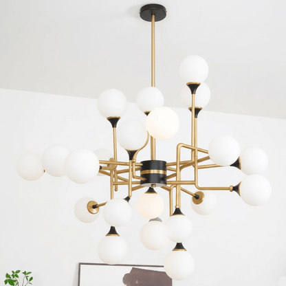 Stilnovo Modern Chandelier with Adjustable Arms and LED Compatibility