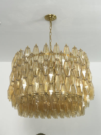 Sorrento Drum Chandelier - Elegant Design with Adjustable Height & LED
