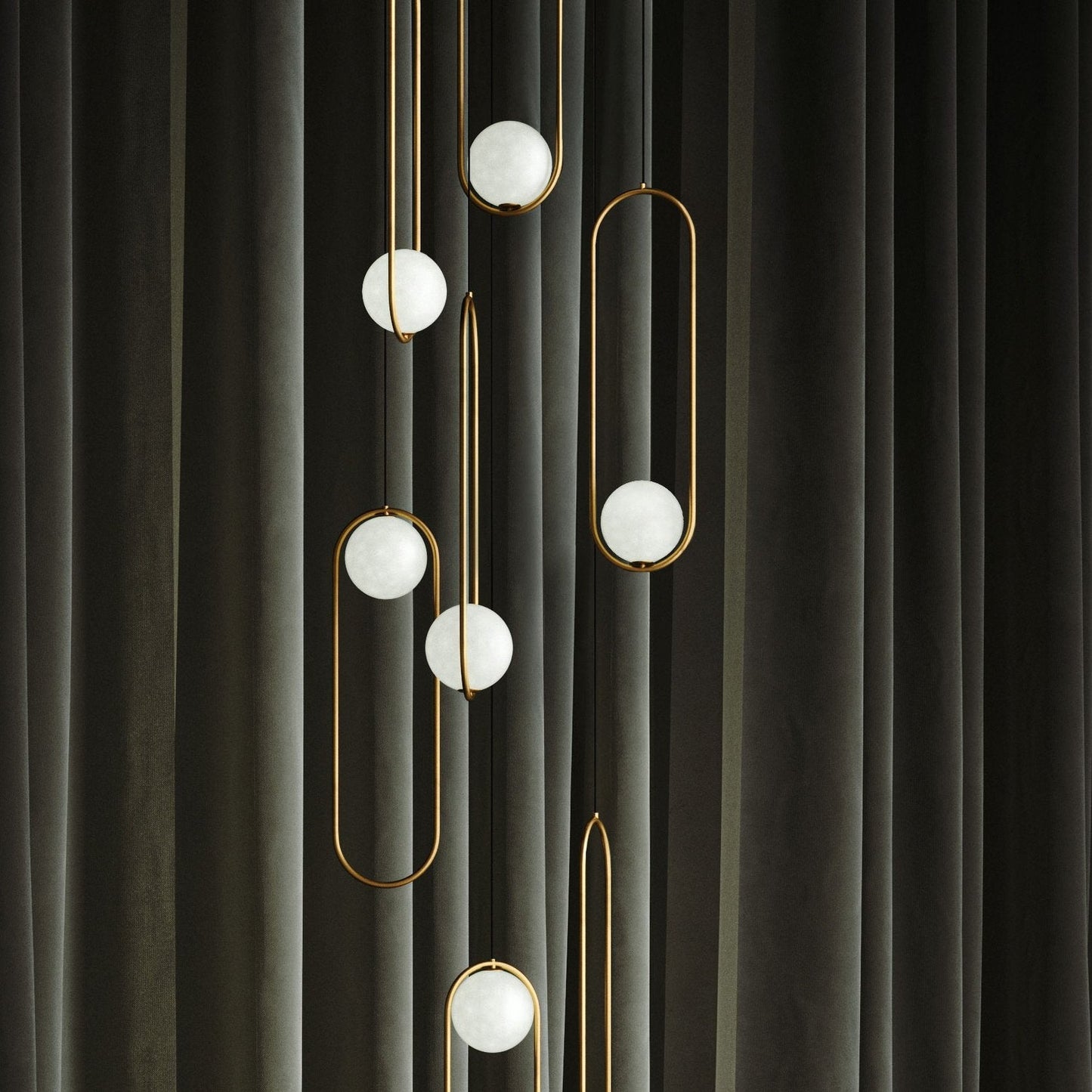 Mila Combination Chandelier - Modern Design with Adjustable Arms & LED
