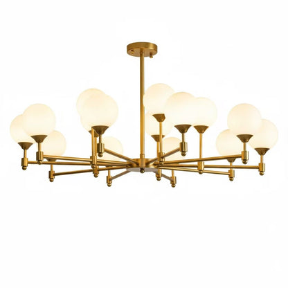 Alessio Globe Chandelier - Modern Design, Adjustable Height, LED Compa