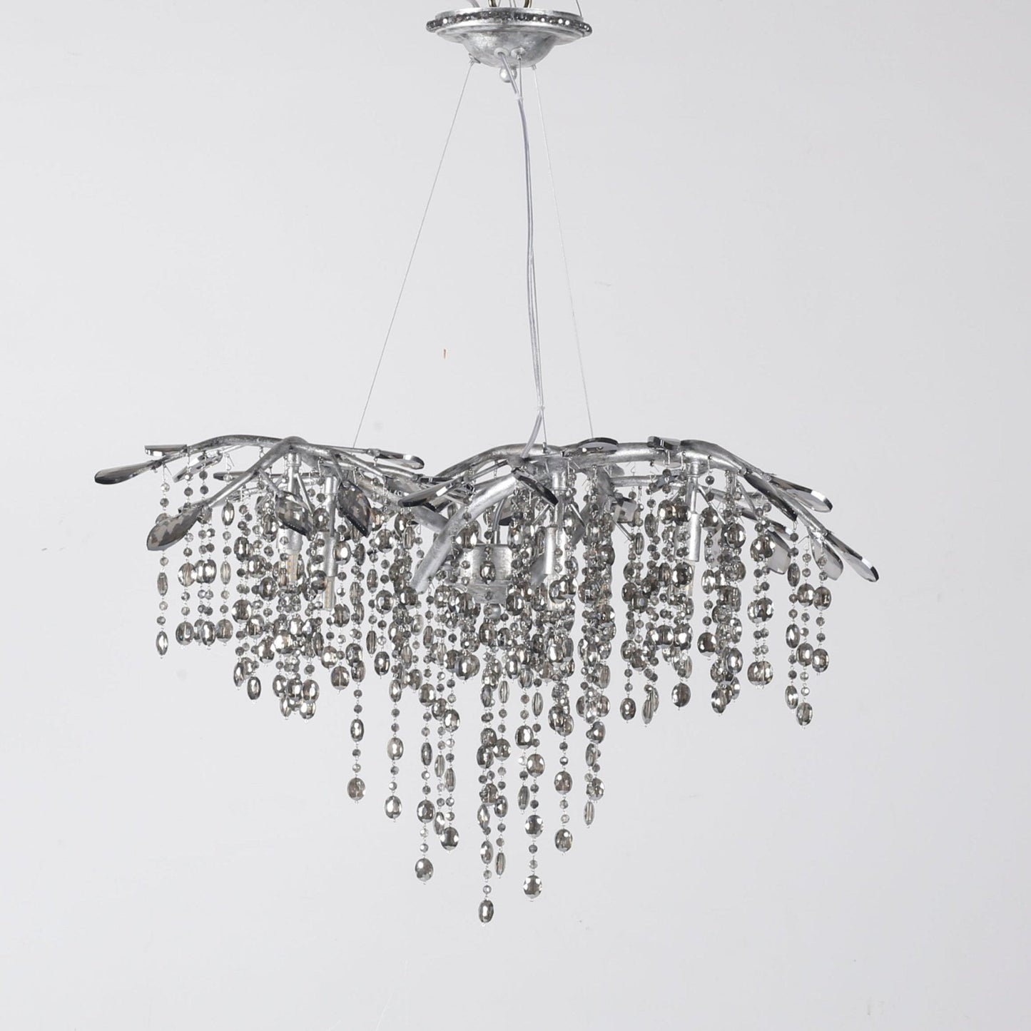 Elegant Autumn Twilight Chandelier - Dimmable LED, Adjustable Height