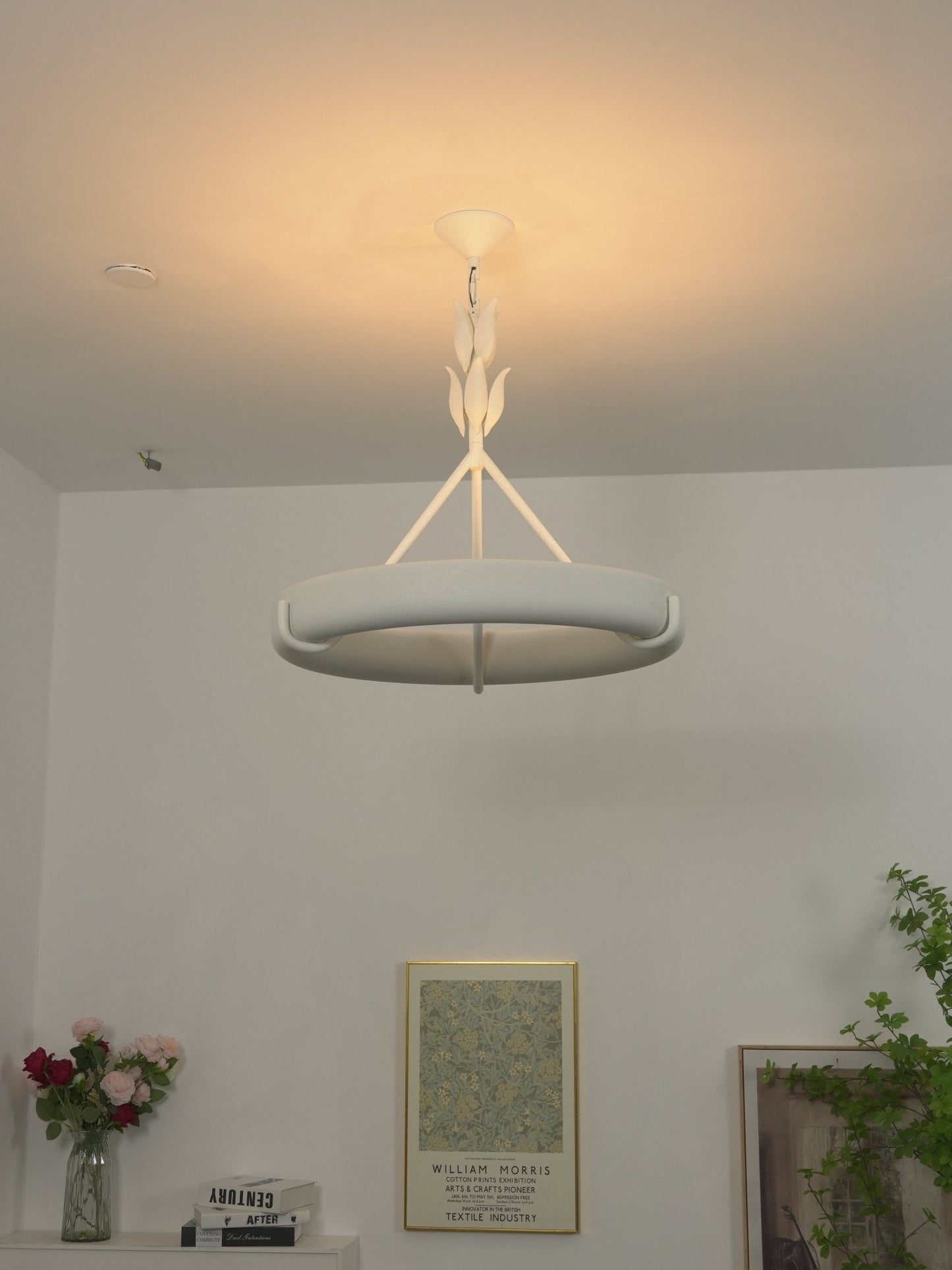 Tinsley Plaster Chandelier - Elegant Design with Adjustable Height & S
