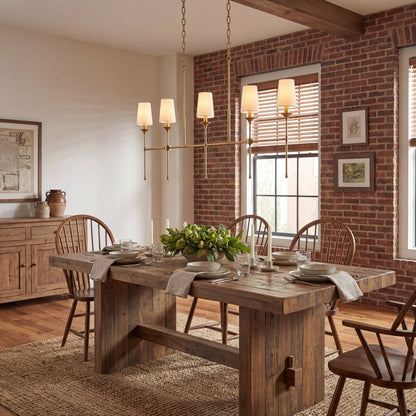 Arden Row Chandelier - Elegant Design, Adjustable Height, LED Compatib