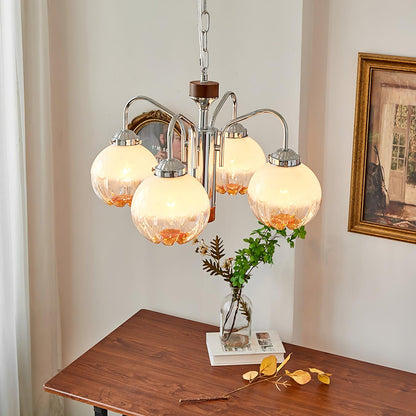 Elegant Flower Bud Chandelier - Dimmable LED, Adjustable Height