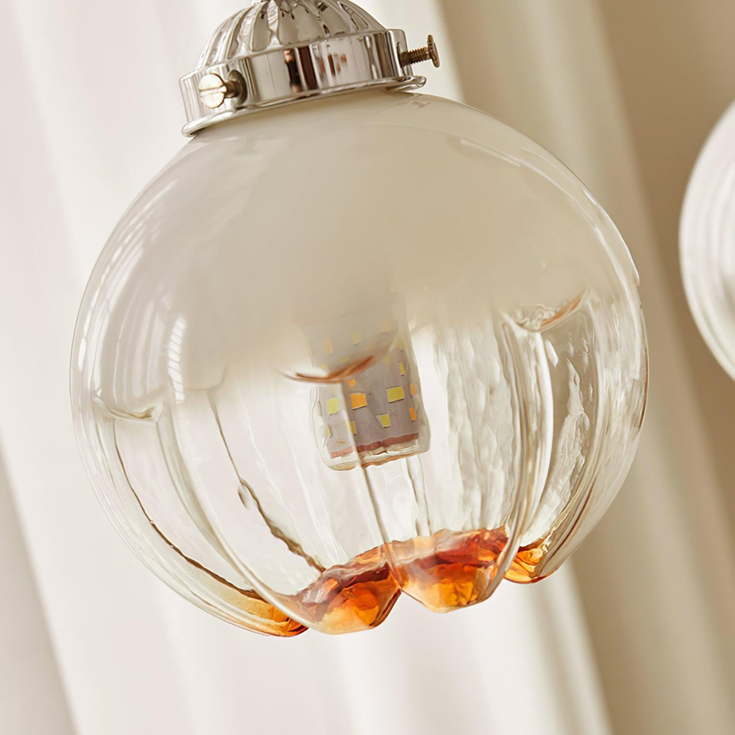 Elegant Flower Bud Chandelier - Dimmable LED, Adjustable Height