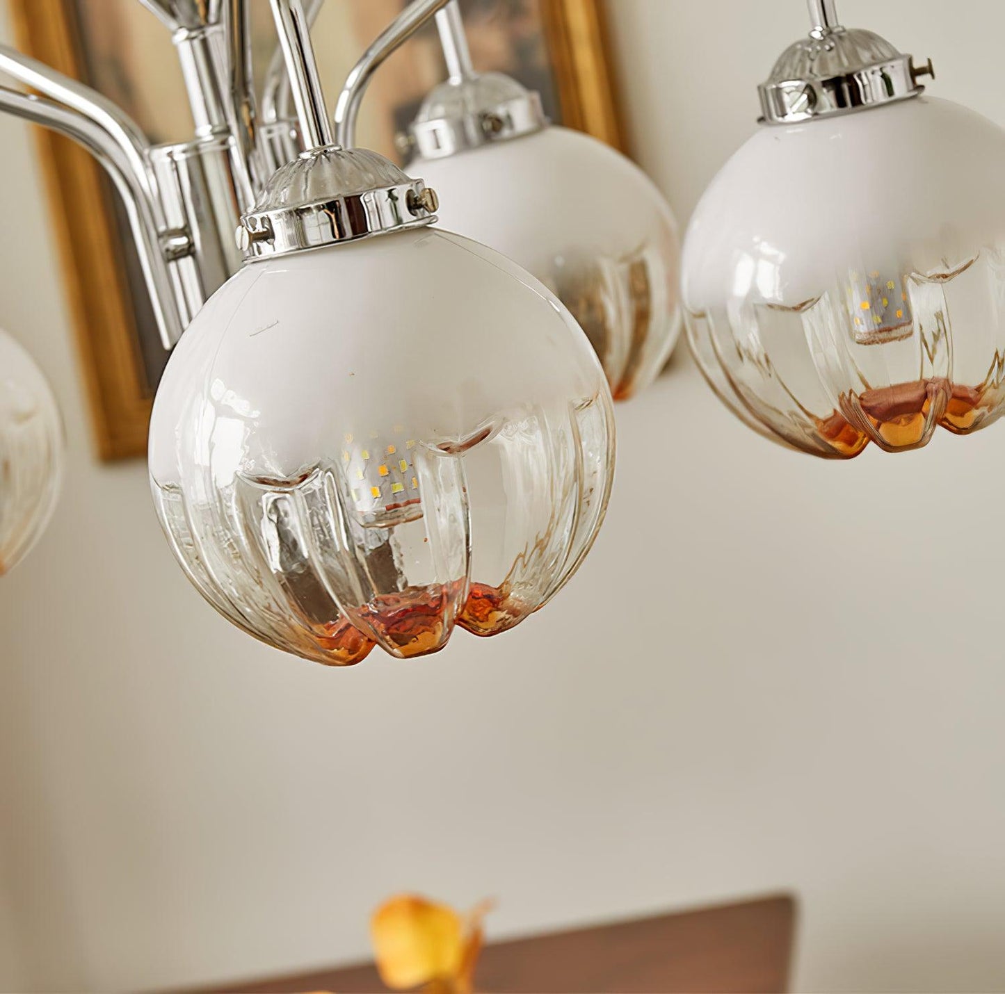 Elegant Flower Bud Chandelier - Dimmable LED, Adjustable Height