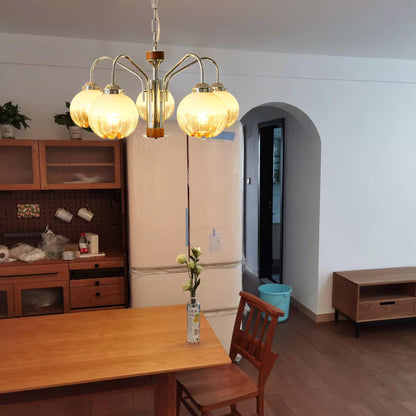 Elegant Flower Bud Chandelier - Dimmable LED, Adjustable Height