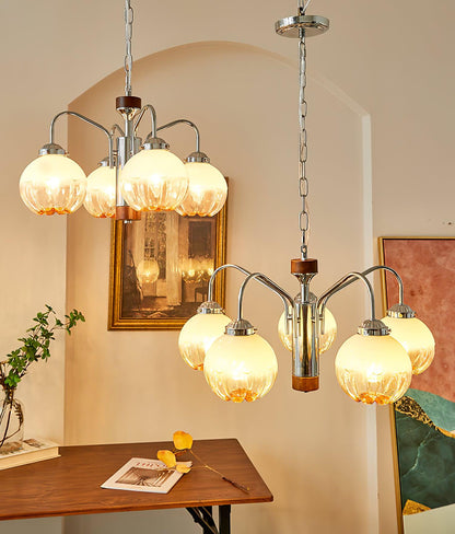Elegant Flower Bud Chandelier - Dimmable LED, Adjustable Height