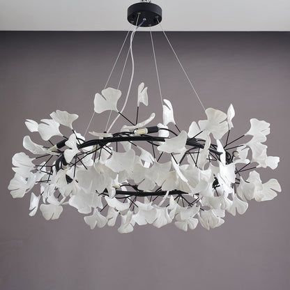 Gingko Crown Chandelier - Elegant Design with Adjustable Brightness