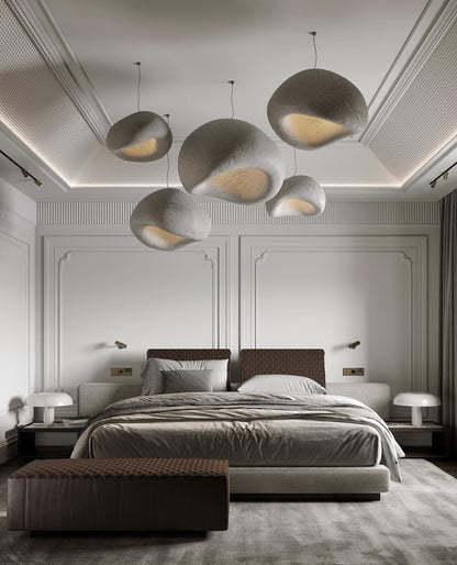 Zenra Wabi-Sabi Organic Chandelier - Eco-Friendly, Adjustable Height