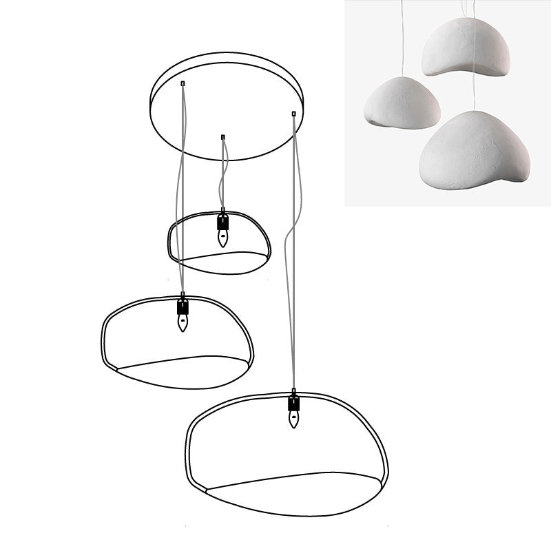 Zenra Wabi-Sabi Organic Chandelier - Eco-Friendly, Adjustable Height