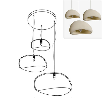 Zenra Wabi-Sabi Organic Chandelier - Eco-Friendly, Adjustable Height