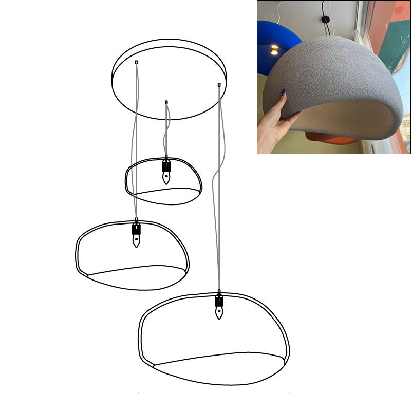 Zenra Wabi-Sabi Organic Chandelier - Eco-Friendly, Adjustable Height