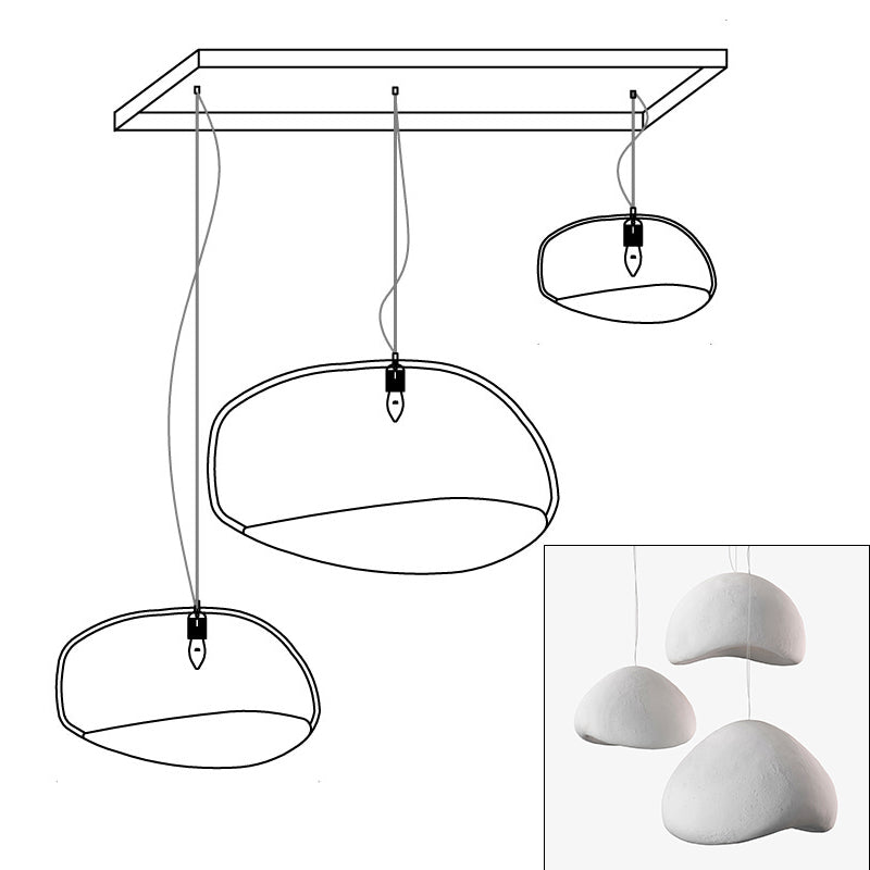 Zenra Wabi-Sabi Organic Chandelier - Eco-Friendly, Adjustable Height