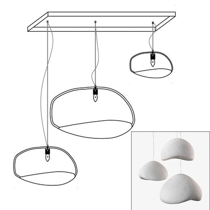Zenra Wabi-Sabi Organic Chandelier - Eco-Friendly, Adjustable Height