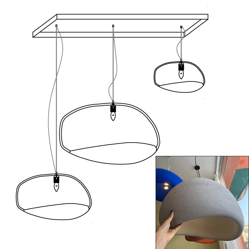 Zenra Wabi-Sabi Organic Chandelier - Eco-Friendly, Adjustable Height