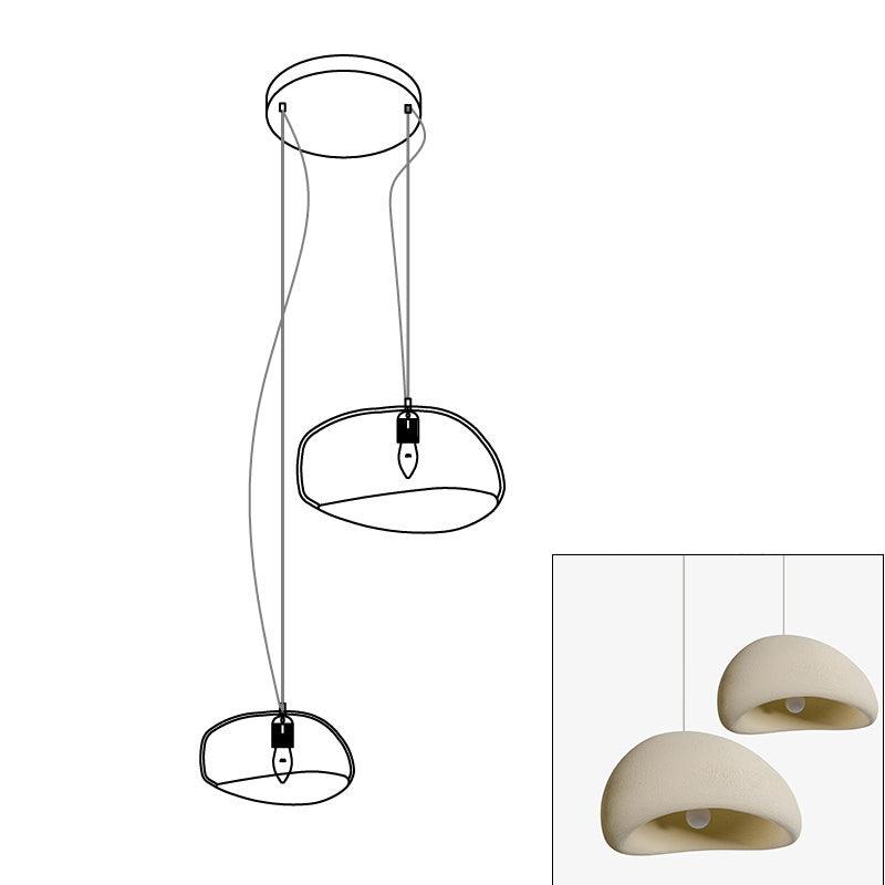 Zenra Wabi-Sabi Organic Chandelier - Eco-Friendly, Adjustable Height