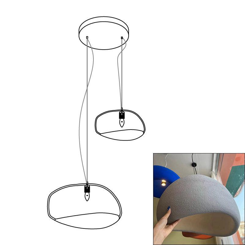Zenra Wabi-Sabi Organic Chandelier - Eco-Friendly, Adjustable Height