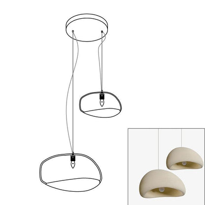 Zenra Wabi-Sabi Organic Chandelier - Eco-Friendly, Adjustable Height