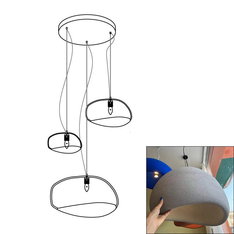 Zenra Wabi-Sabi Organic Chandelier - Eco-Friendly, Adjustable Height
