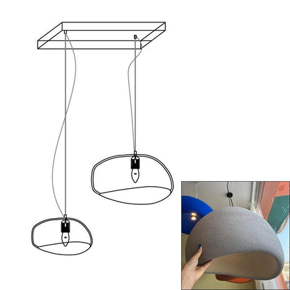 Zenra Wabi-Sabi Organic Chandelier - Eco-Friendly, Adjustable Height