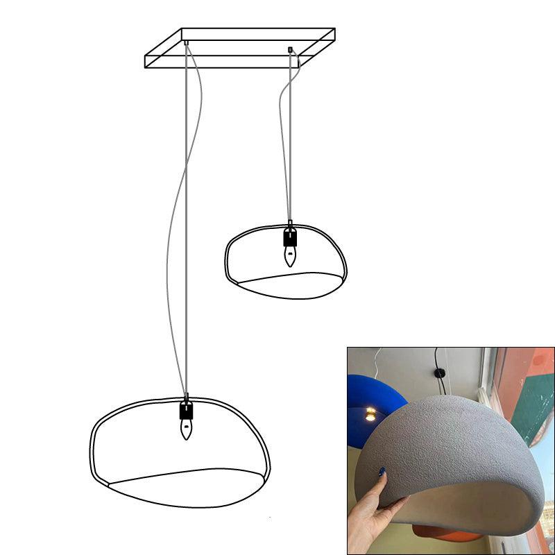Zenra Wabi-Sabi Organic Chandelier - Eco-Friendly, Adjustable Height