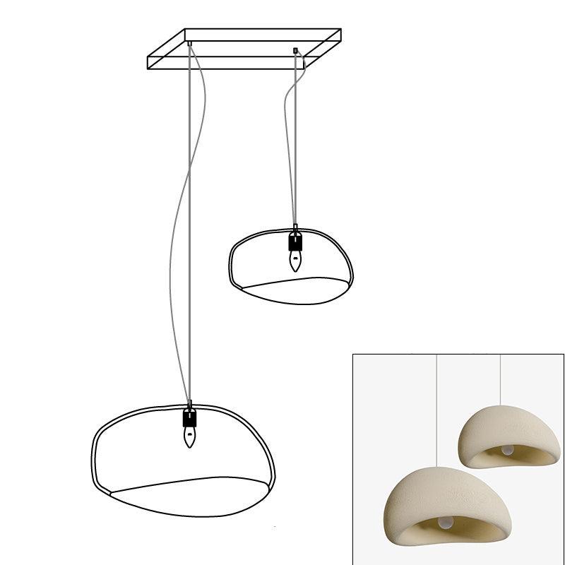 Zenra Wabi-Sabi Organic Chandelier - Eco-Friendly, Adjustable Height