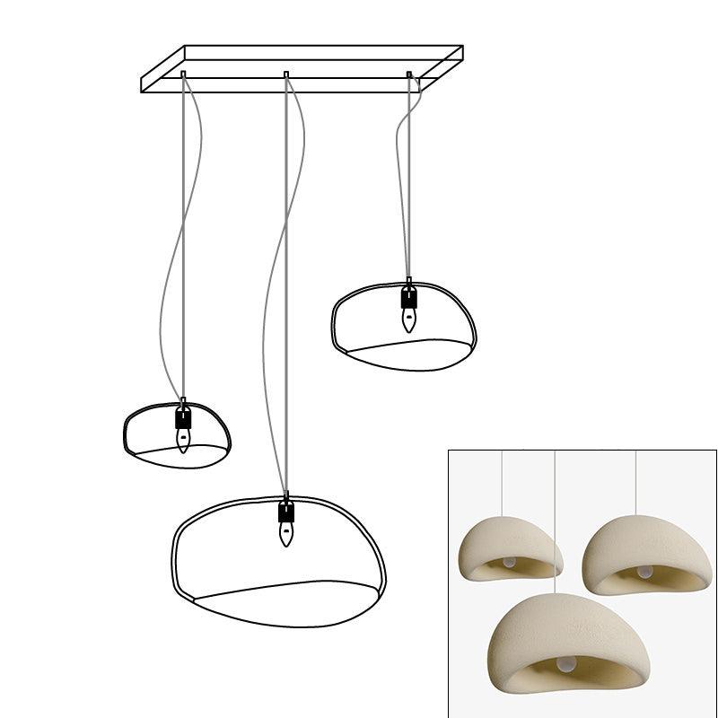 Zenra Wabi-Sabi Organic Chandelier - Eco-Friendly, Adjustable Height
