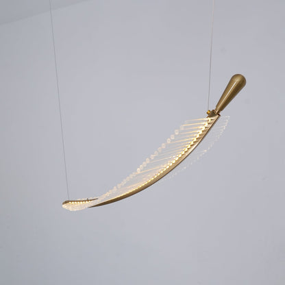Modern Leaf LED Chandelier - Dimmable, Energy-Efficient Lighting