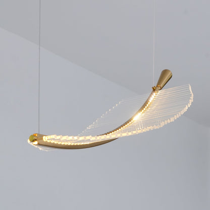 Modern Leaf LED Chandelier - Dimmable, Energy-Efficient Lighting